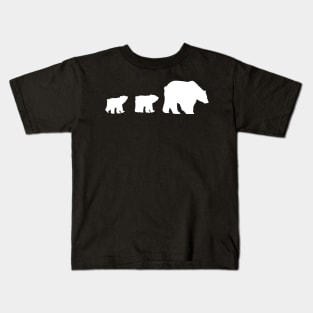 Mother Bear and Cubs Kids T-Shirt